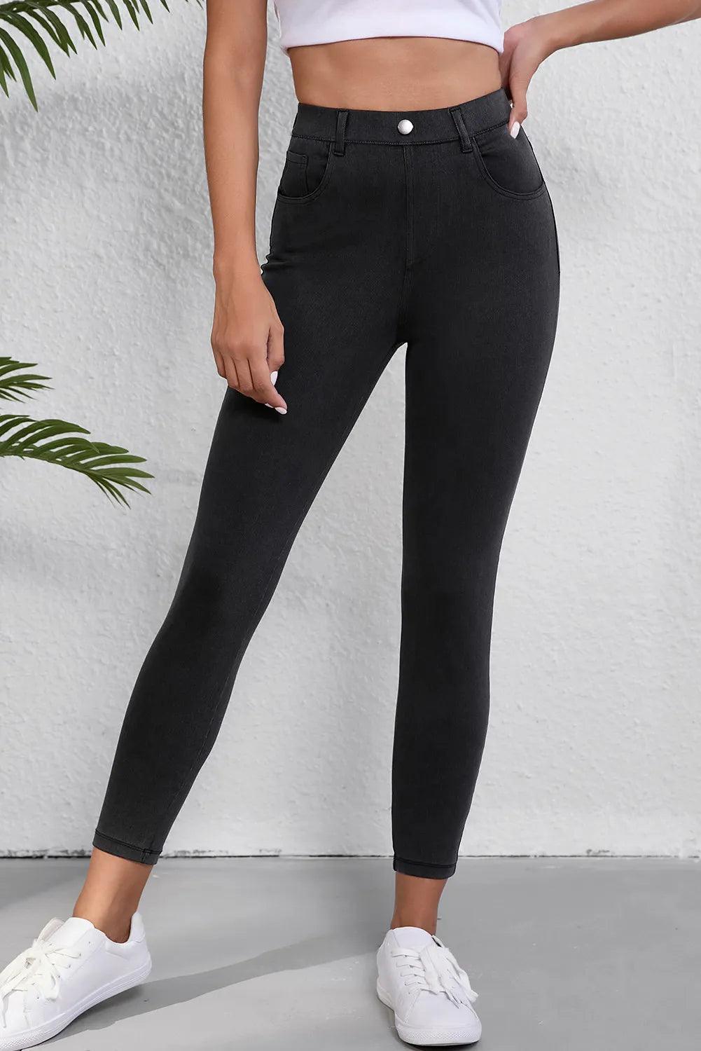 High Waist Jeans with Pockets - Clothes For Her Online Store