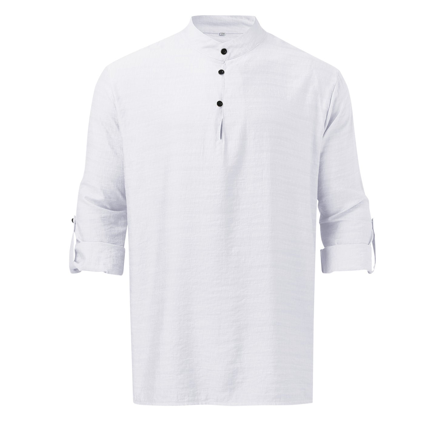 Men's Full Size Half Button Long Sleeve Shirt Plus Size - Clothes For Her Online Store