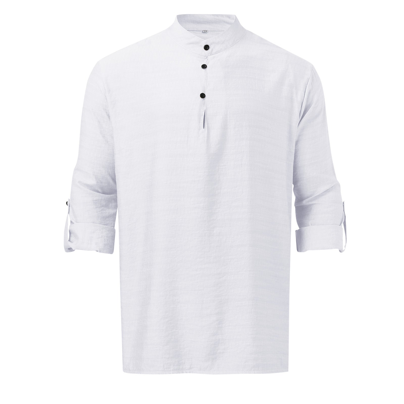 Men's Full Size Half Button Long Sleeve Shirt Plus Size - Clothes For Her Online Store