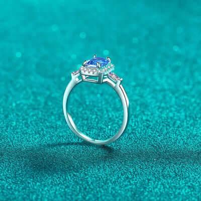 1 Carat Moissanite 925 Sterling Silver Ring - Clothes For Her Online Store