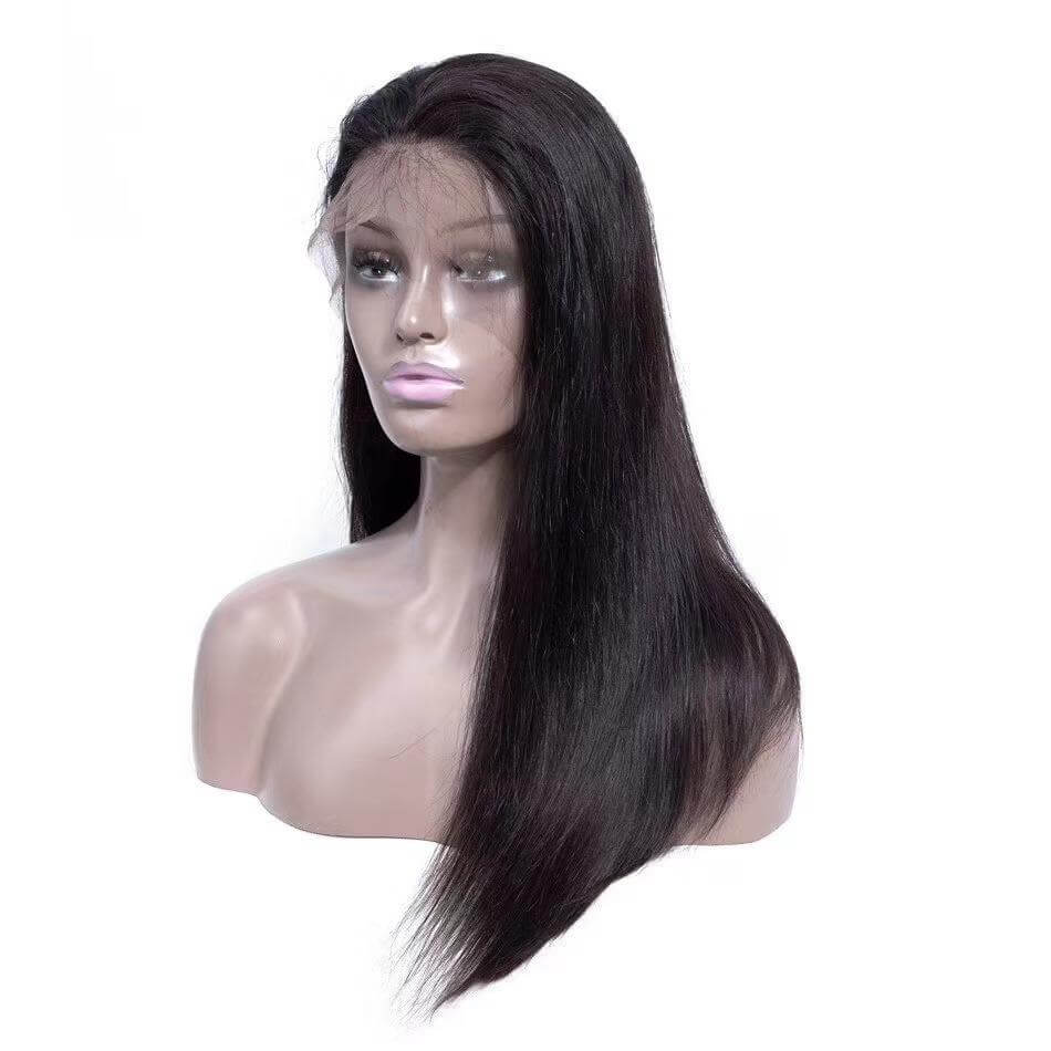 Straight Hair 13x6 Transparent Lace Frontal Brazilian Human Hair WigsBrand Name: Beumax Hair Material: Remy Human Hair Texture: Straight Weight: 180% is 270g and 200% is 380g Model Number: 13x6 hd lace closure wig Cap Size: Average Size Color: Natural Bla