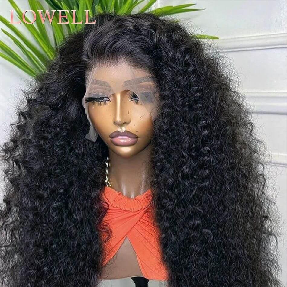 Transparent 13x4 13x6 HD Water Wave Lace Front Wigs Curly Human Hair Wigs Deep Wave Lace Frontal Wigs For Women Pre Plucked - Clothes For Her Online Store