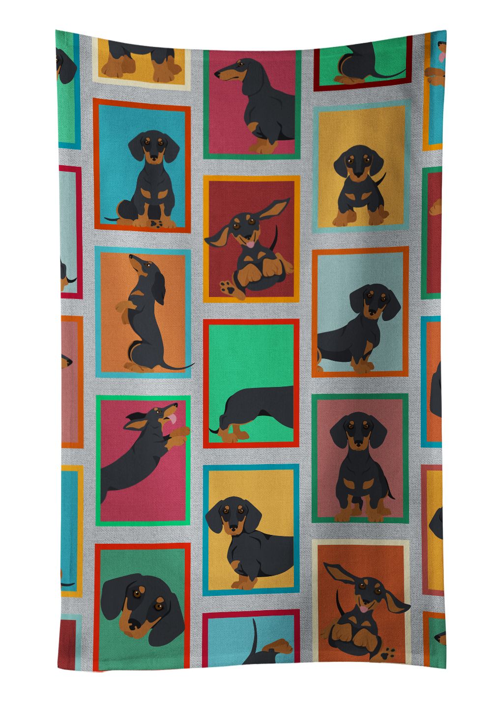 Lots of Black and Tan Dachshund Kitchen Towel Dish Cloths Guest Hand Towel Decorative Bathroom Towel for Face,Tea, Dishcloth, Kitchen and Bath