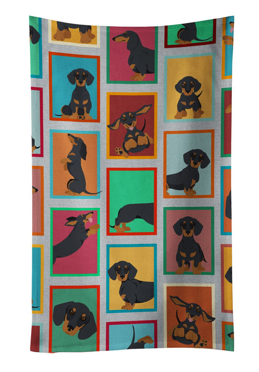 Lots of Black and Tan Dachshund Kitchen Towel Dish Cloths Guest Hand Towel Decorative Bathroom Towel for Face,Tea, Dishcloth, Kitchen and Bath