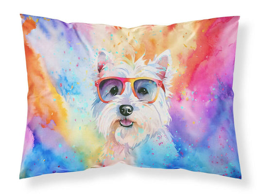 Westie Hippie Dawg Standard Pillowcase Lightweight Super Soft Easy Care Decorative Artwork Pillowcase, Standard
