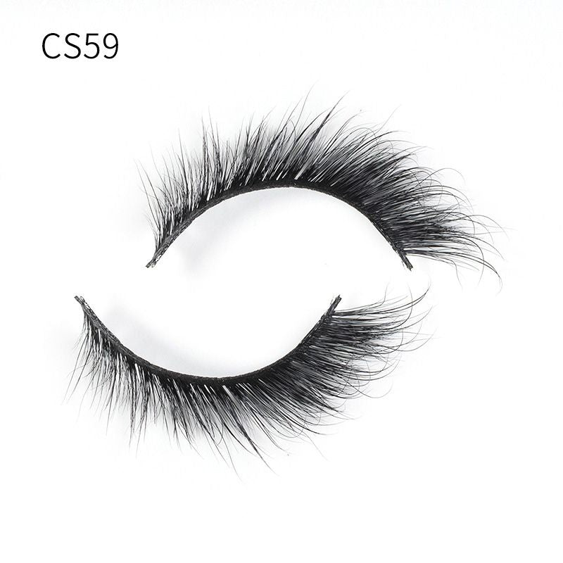 Handgemaakte Mink Wimpers Soft Curl Gevleugelde End Oog Langwerpige Valse Wimpers Dikke Kruis Natuurlijke Fake Lash Nieuwe Makeup Tools GroothandelDetails