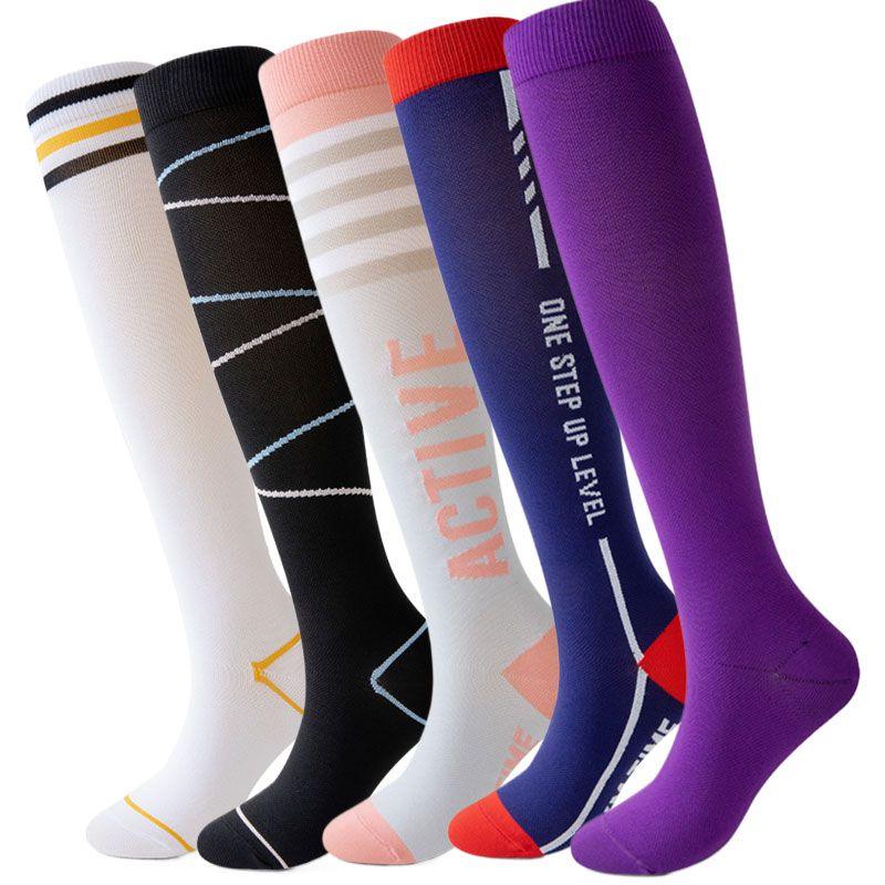 Womens Pressure Running Skipping Rope Fitness Sports Socks Mid-length Tube High Barrel Calf Muscle Energy - Clothes For Her Online Store