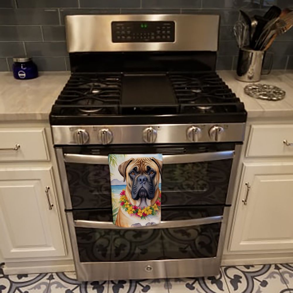Bullmastiff Luau Kitchen Towel Dish Cloths Guest Hand Towel Decorative Bathroom Towel for Face,Tea, Dishcloth, Kitchen and Bath