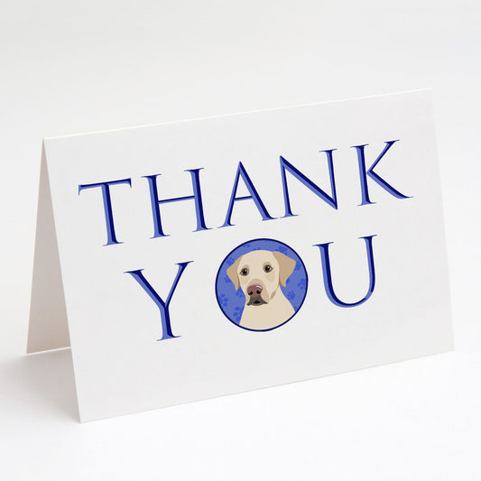 Labrador Retriever Yellow #3 Thank You Greeting Cards Pack of 8 Blank Cards with Envelopes Whimsical A7 Size 5x7 Blank Note Cards