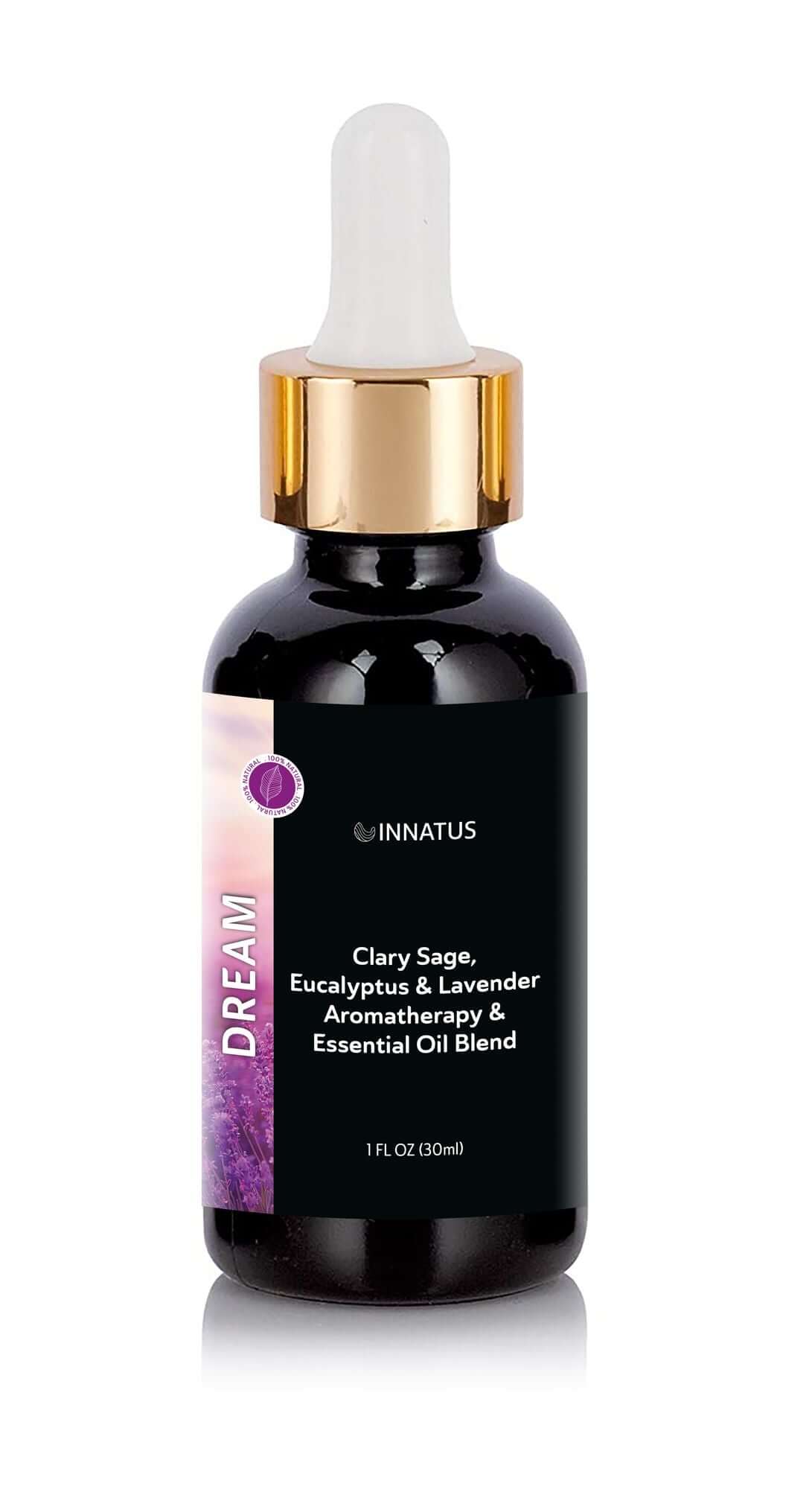 Dream Essential Oil Blend – 1oz Pure Eucalyptus & Lavender Essential Oil for Diffusers, Baths, & Massage – Calming & Stress-Relieving Aromatherapy for Relaxation & Respiratory Health "