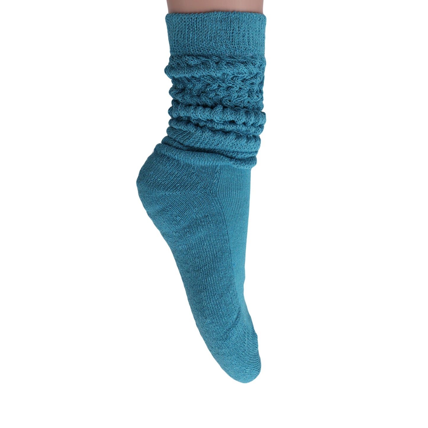 Slouch Socks for Women Extra Long Heavy Slouchy Scrunch Cotton Socks 1 Pair Shoe Size 5 to 10