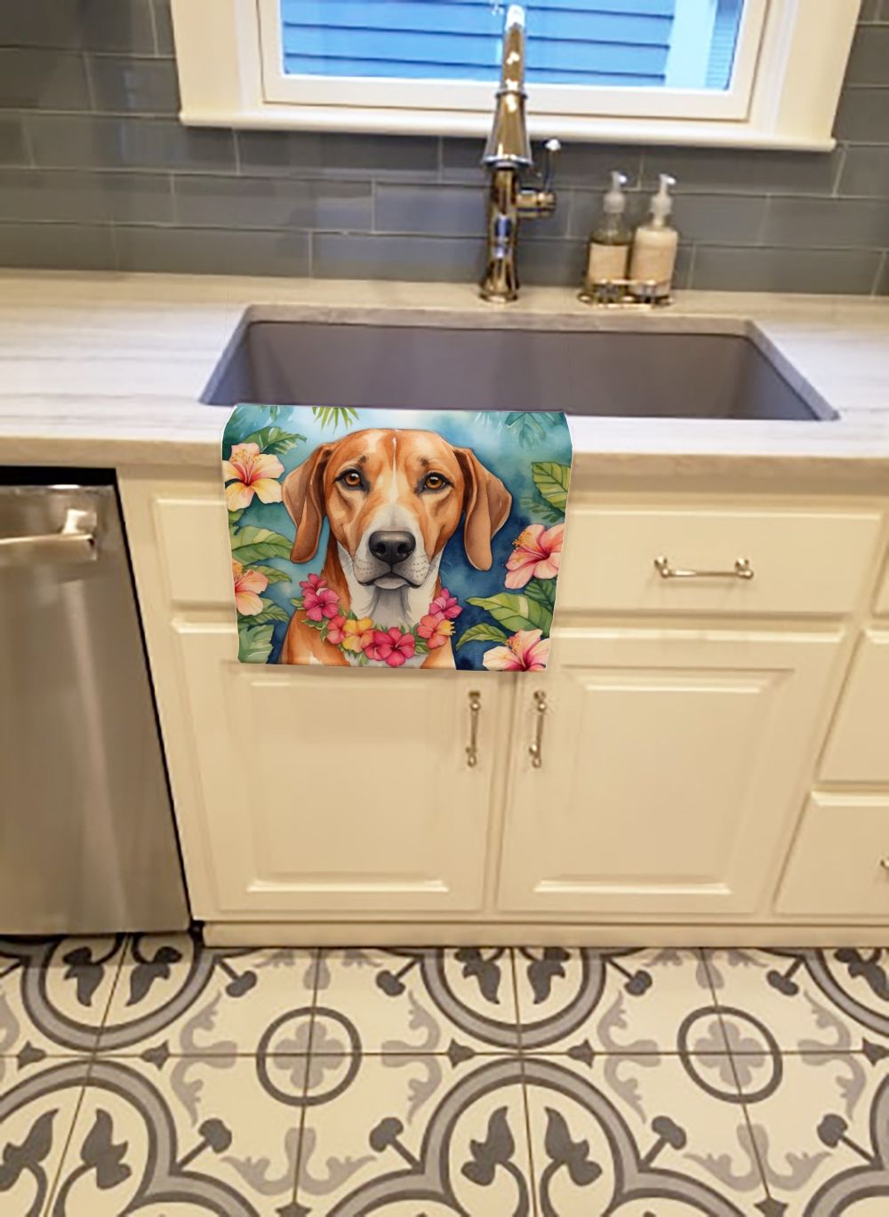 American Foxhound Luau Kitchen Towel Dish Cloths Guest Hand Towel Decorative Bathroom Towel for Face,Tea, Dishcloth, Kitchen and Bath