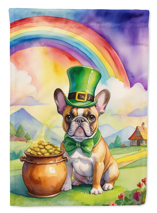 French Bulldog St Patrick's Day Garden Flag Mailbox Flag Decorative Yard Flag Banner Outside Patio Artwork Yard Flower Beds, Garden Size, Multicolor