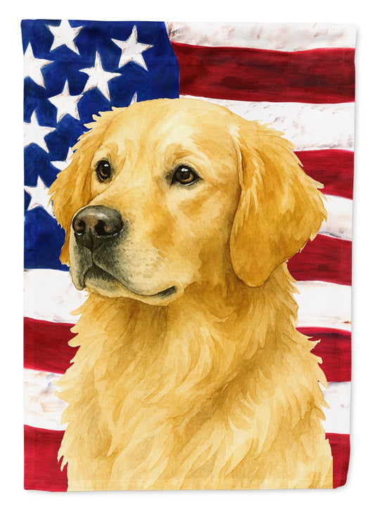 Light Golden Retriever American Flag Garden Flag Mailbox Flag Decorative Yard Flag Banner Outside Patio Artwork Yard Flower Beds, Garden Size, Multicolor