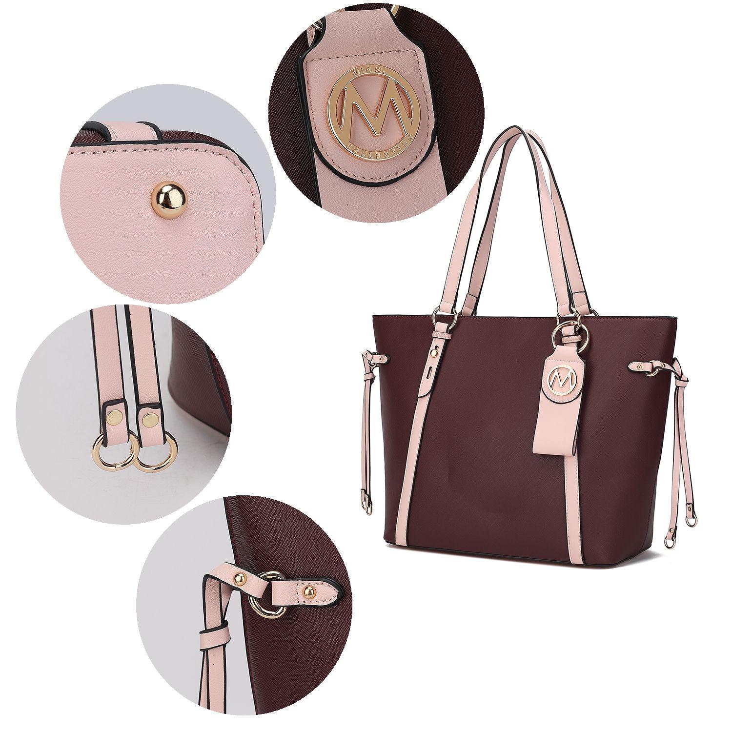 MKF Collection Kioea Tote with Wallet & Detachable Key Ring Set by Mia K