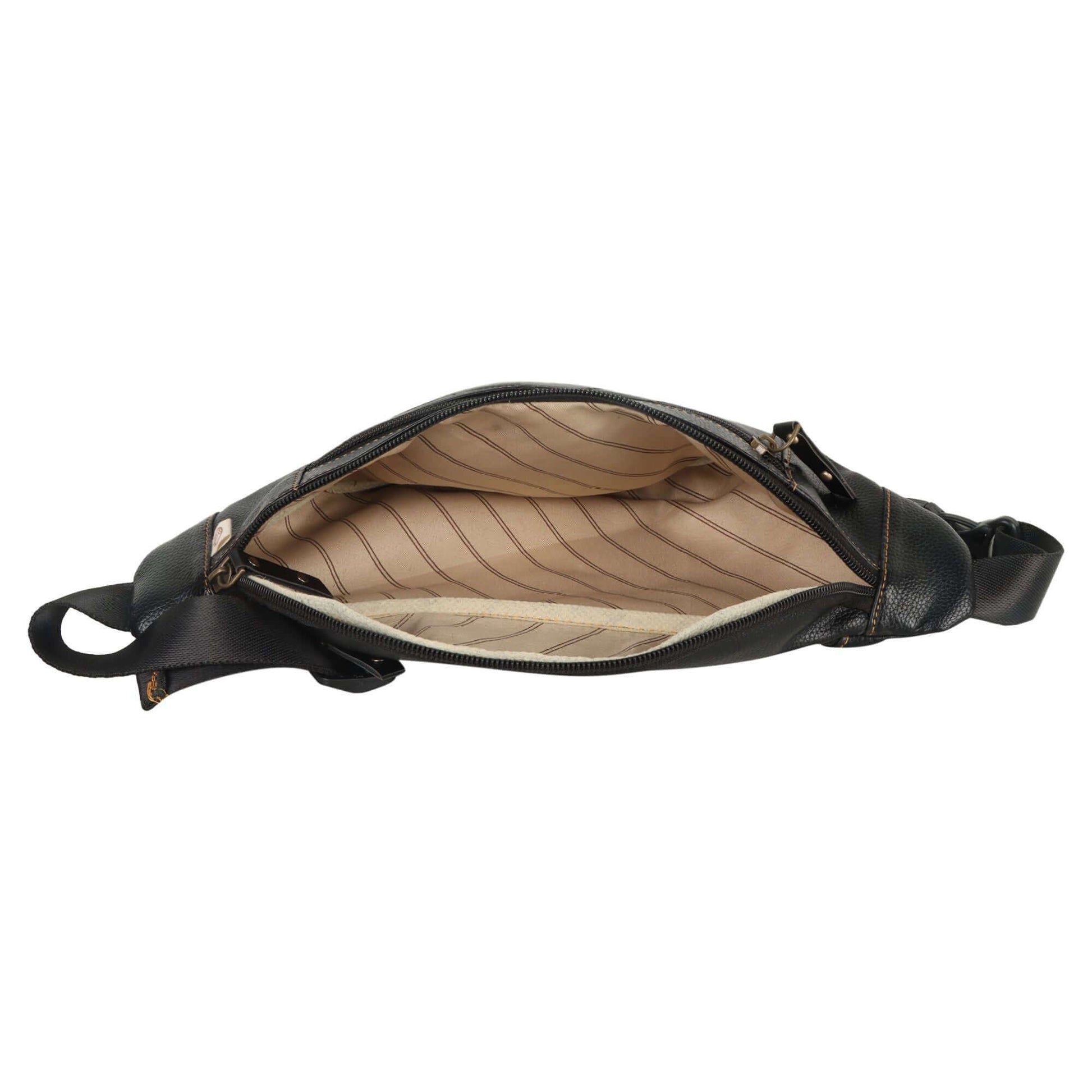 VAAN & CO. - Fanny Pack with Front Pocket in Black