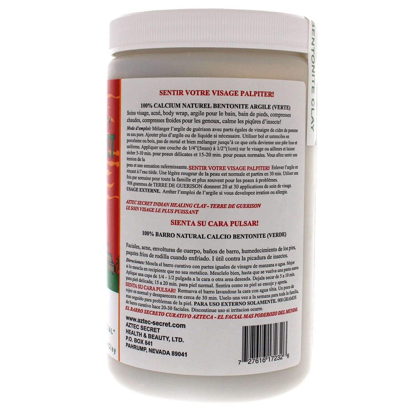 Indian Healing Clay by Aztec Secret for Unisex - 2 lb Clay