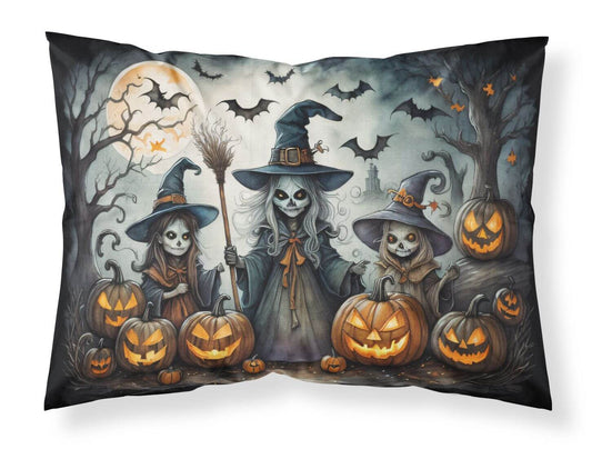 Witches Spooky Halloween Standard Pillowcase Lightweight Super Soft Easy Care Decorative Artwork Pillowcase, Standard