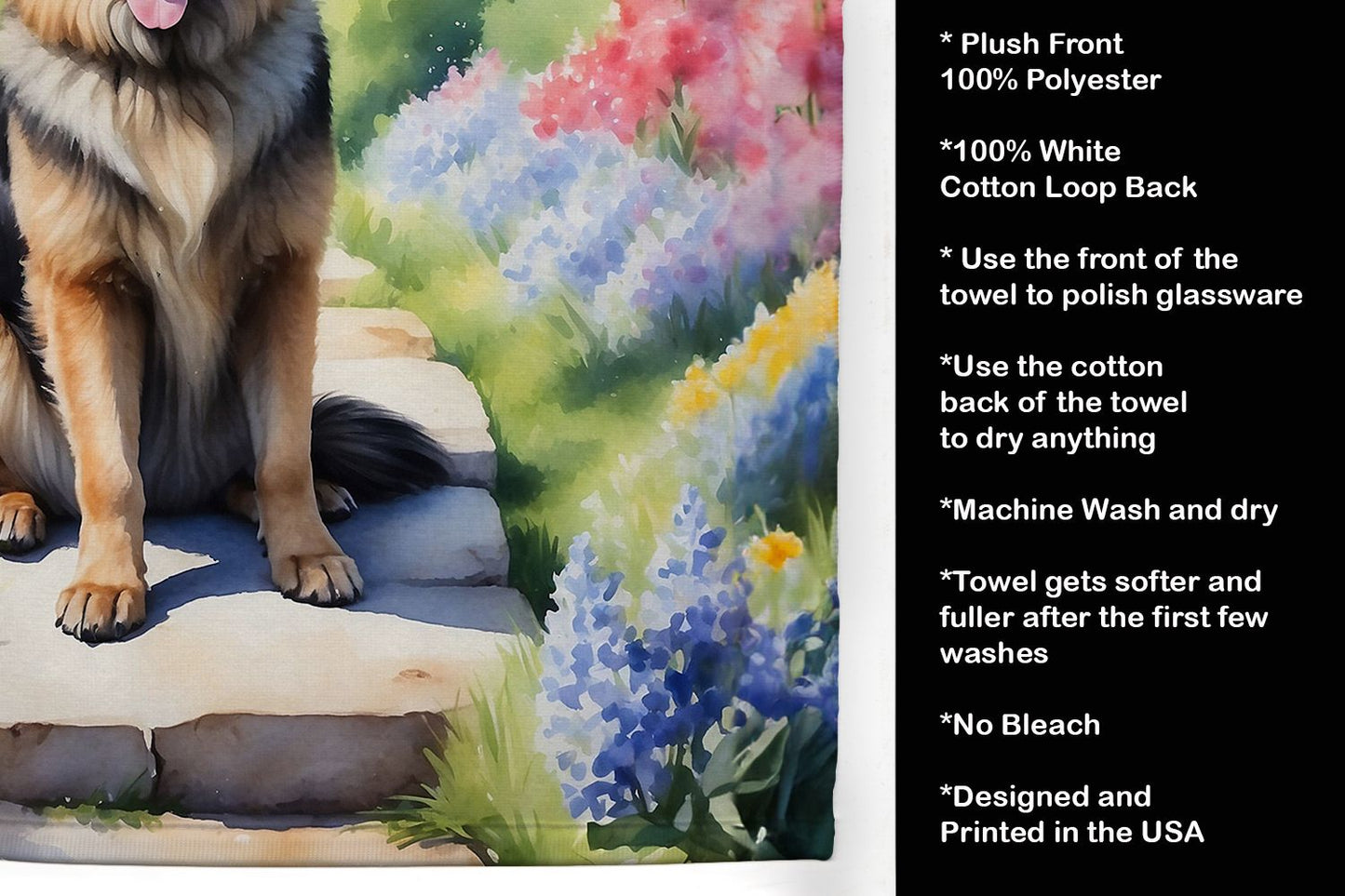 Belgian Tervuren Spring Path Kitchen Towel Dish Cloths Guest Hand Towel Decorative Bathroom Towel for Face,Tea, Dishcloth, Kitchen and Bath