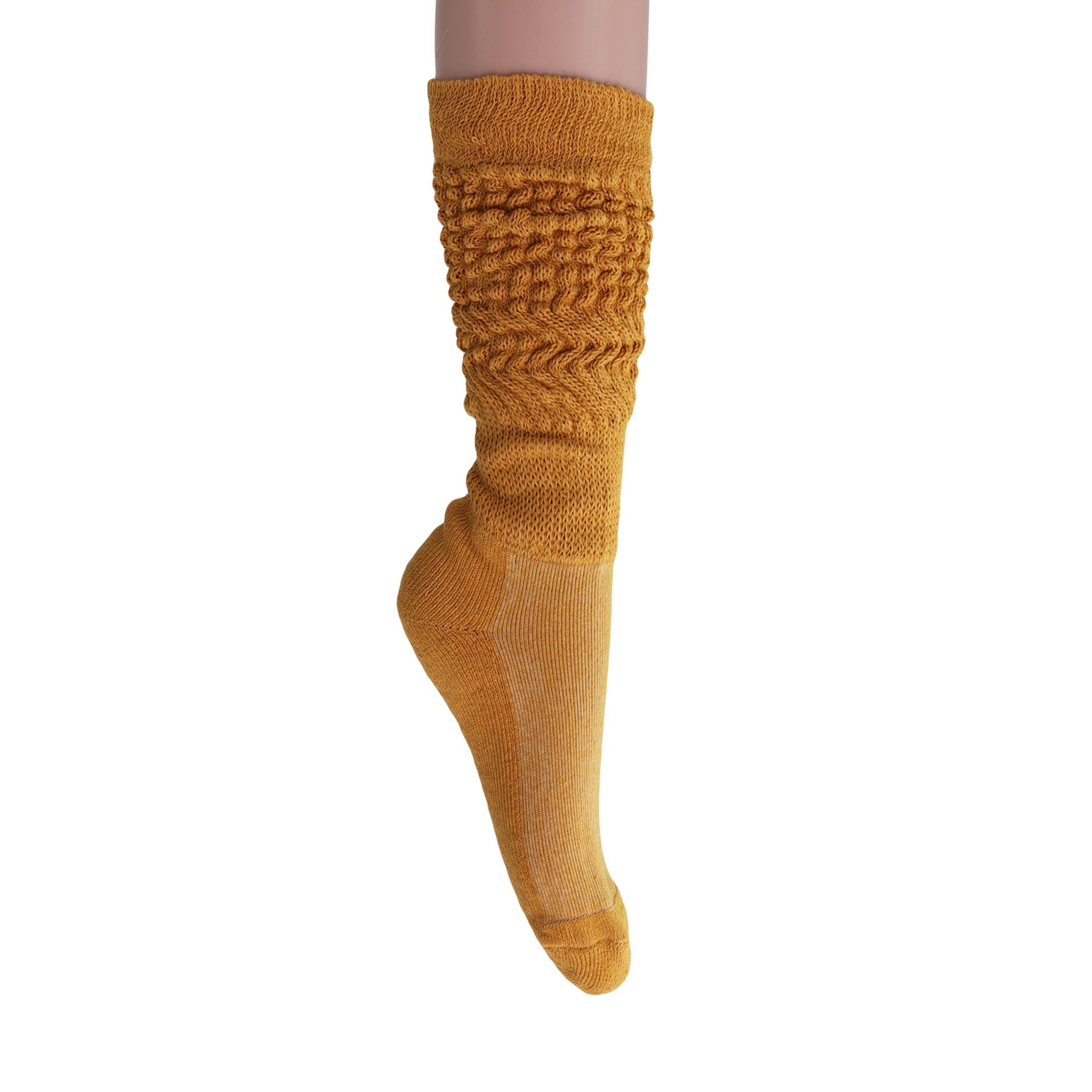 Women's Extra Long Slouch Scrunch Socks Knee High, Cotton Blend, Pack of 2, Fits Shoe Sizes 5-10, 80s Style, 28 Colors