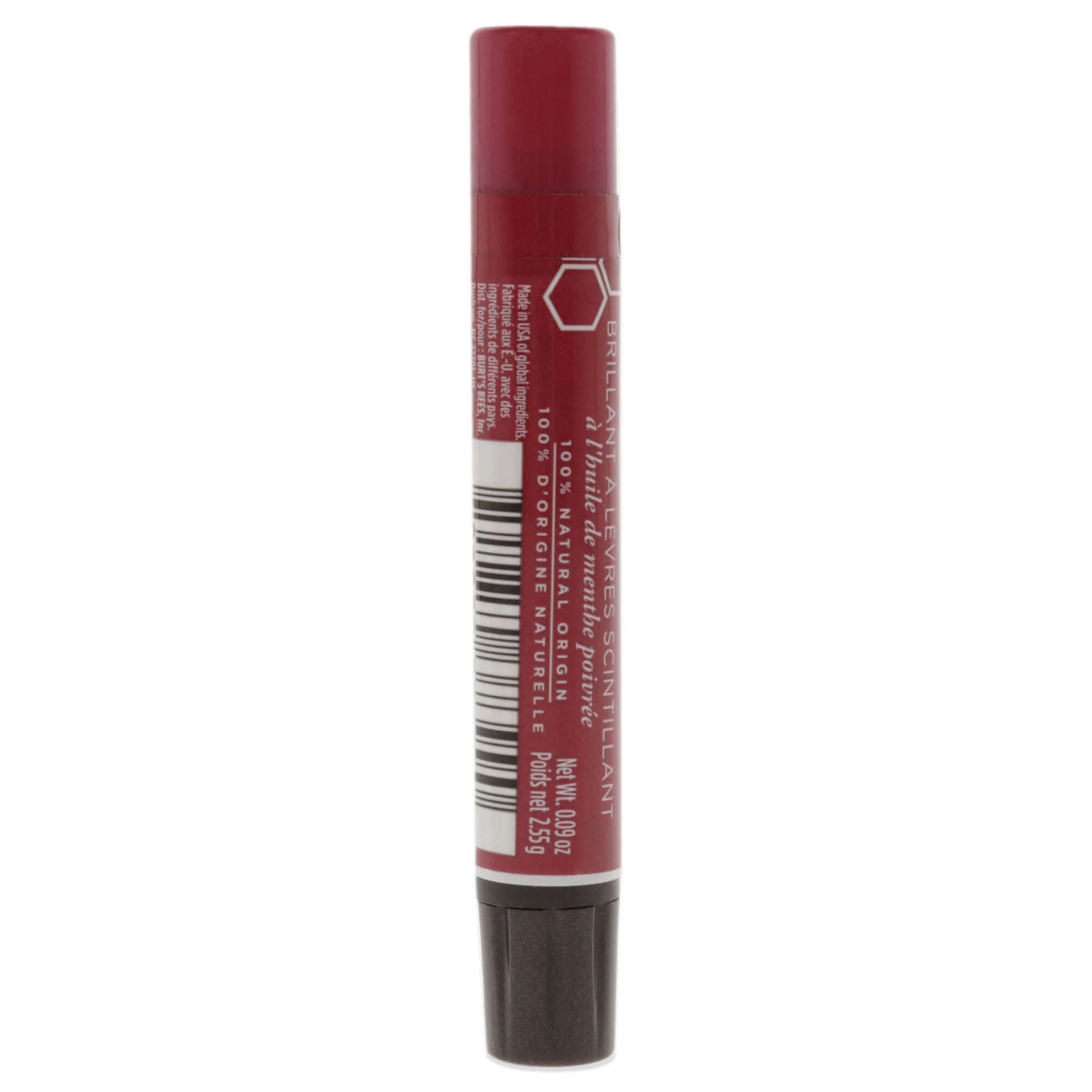 Burts Bees Lip Shimmer - Rhubarb by Burts Bees for Women - 0.09 oz Lip Balm