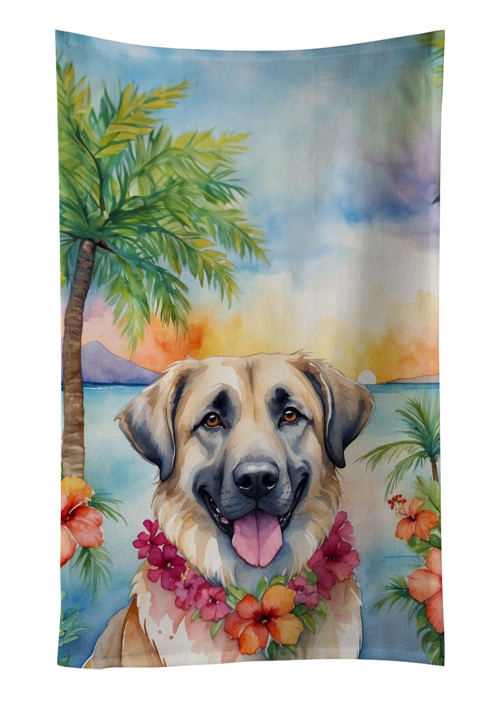 Anatolian Shepherd Luau Kitchen Towel Dish Cloths Guest Hand Towel Decorative Bathroom Towel for Face,Tea, Dishcloth, Kitchen and Bath