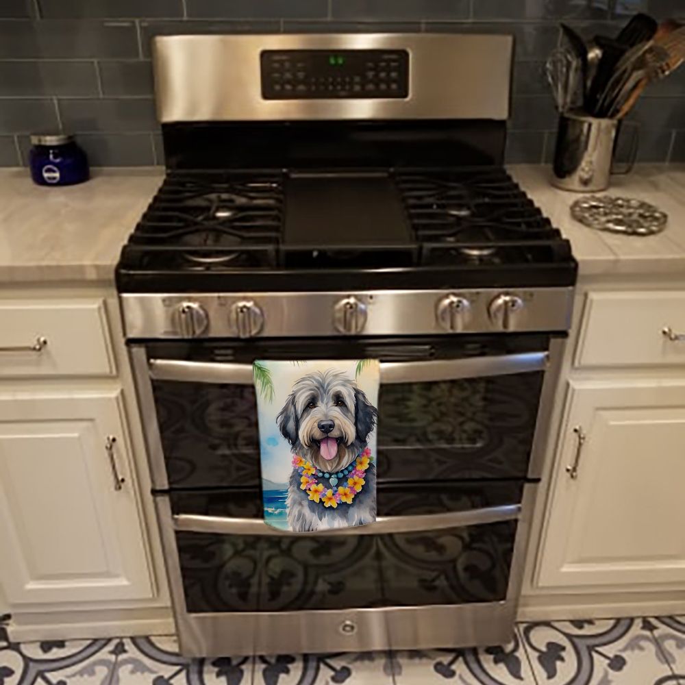 Bergamasco Sheepdog Luau Kitchen Towel Dish Cloths Guest Hand Towel Decorative Bathroom Towel for Face,Tea, Dishcloth, Kitchen and Bath