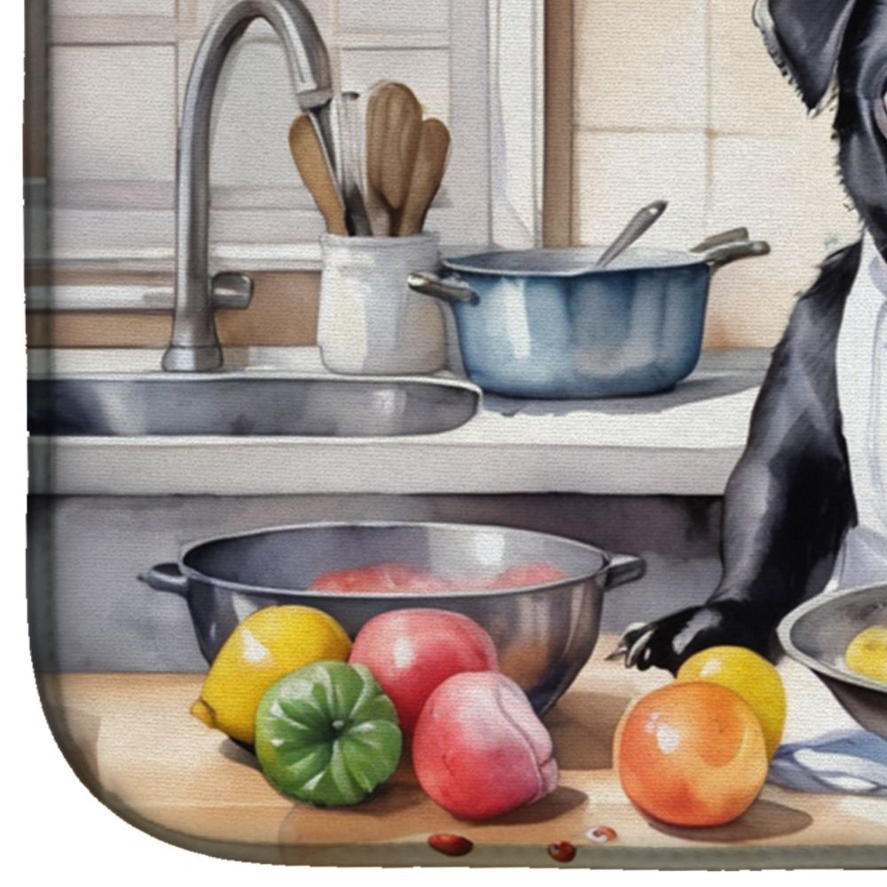 Pug The Chef Dish Drying Mat Absorbent Dish Drying Mat Pad for Kitchen Counter Dish Drainer Mat for Countertop, 14 x 21", Multicolor