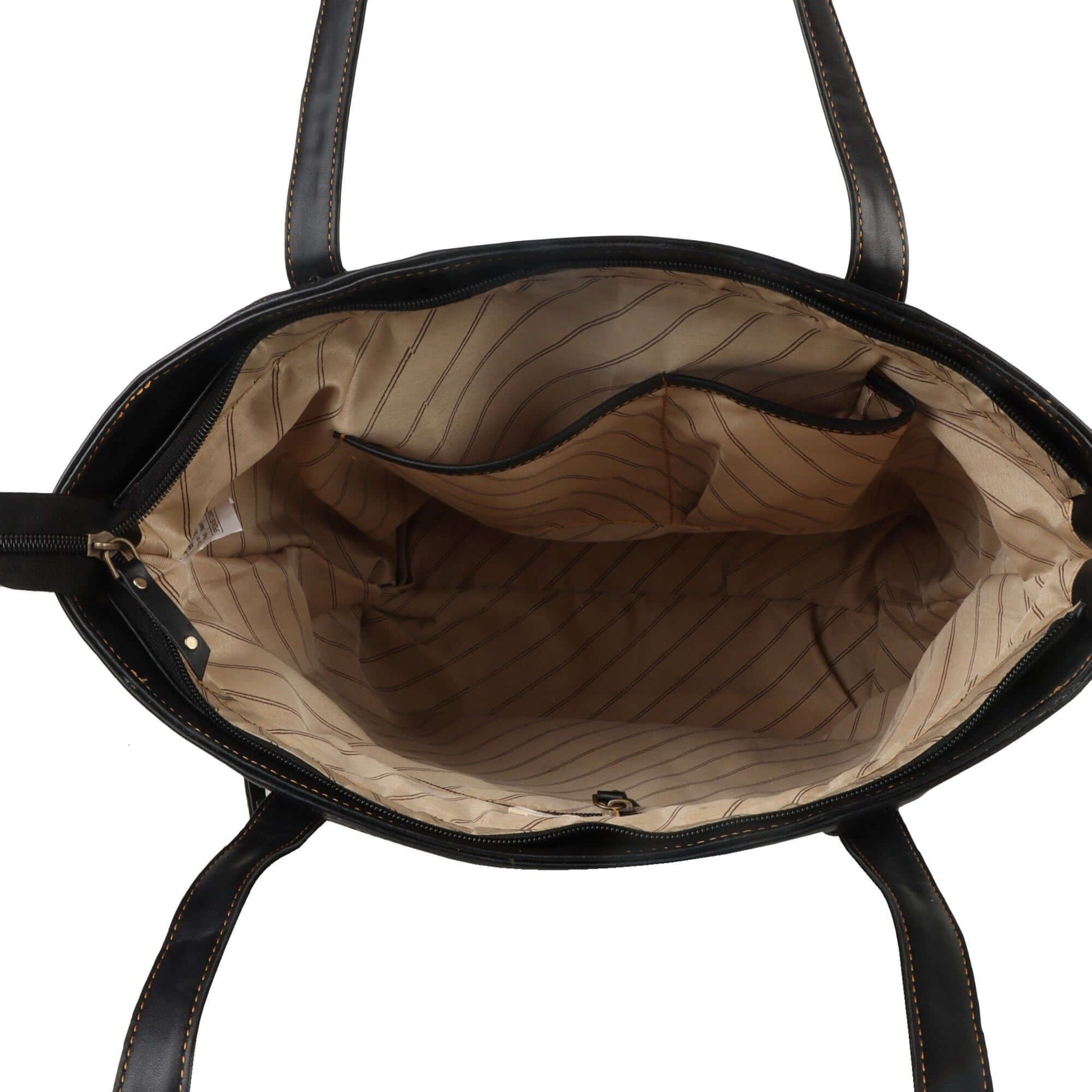 Evelyn Large Tote Shoulder Bag made with upcycled leather + premium vegan leather
