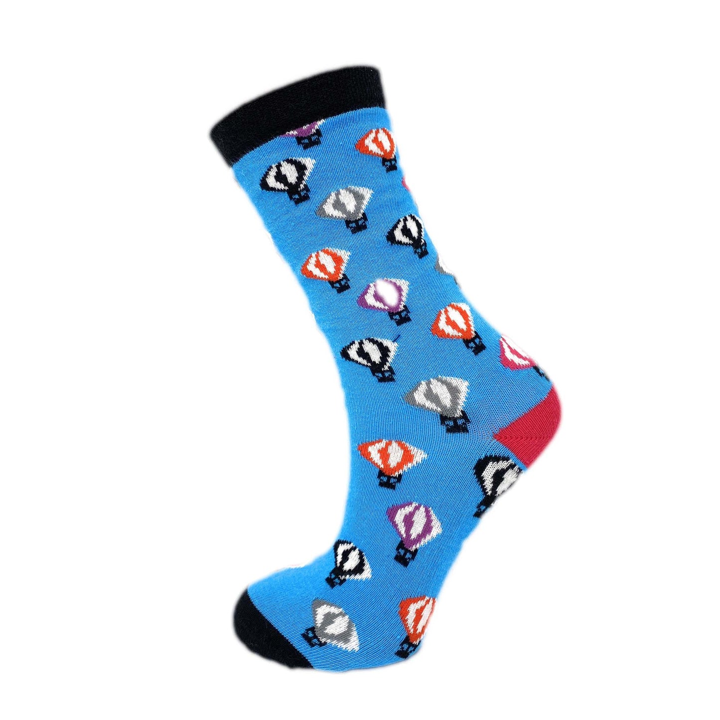 Colorful Funny Socks Novelty Crazy Cotton Crew Dress Socks 6 Pairs