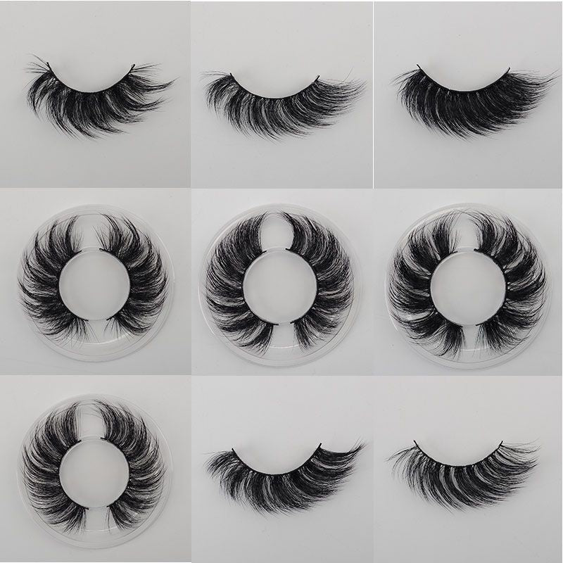 25mm Angel Winged Eyelashes Handmade Thick Theatrical Curly Fake Eyelash Black Natural Long Lash For Eyelash Extension WholesaleDetails