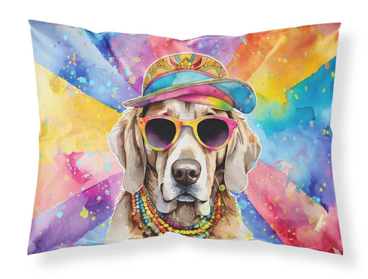 Weimaraner Hippie Dawg Standard Pillowcase Lightweight Super Soft Easy Care Decorative Artwork Pillowcase, Standard