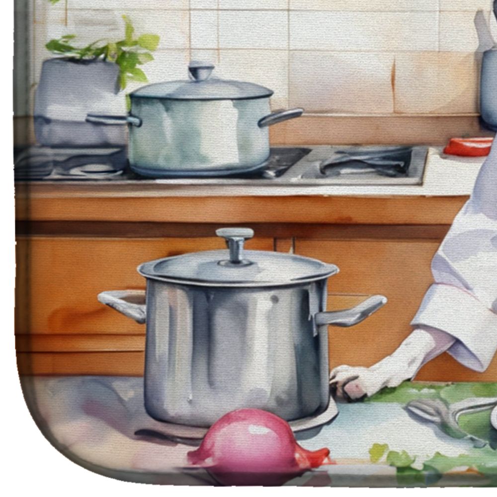 Whippet The Chef Dish Drying Mat Absorbent Dish Drying Mat Pad for Kitchen Counter Dish Drainer Mat for Countertop, 14 x 21", Multicolor