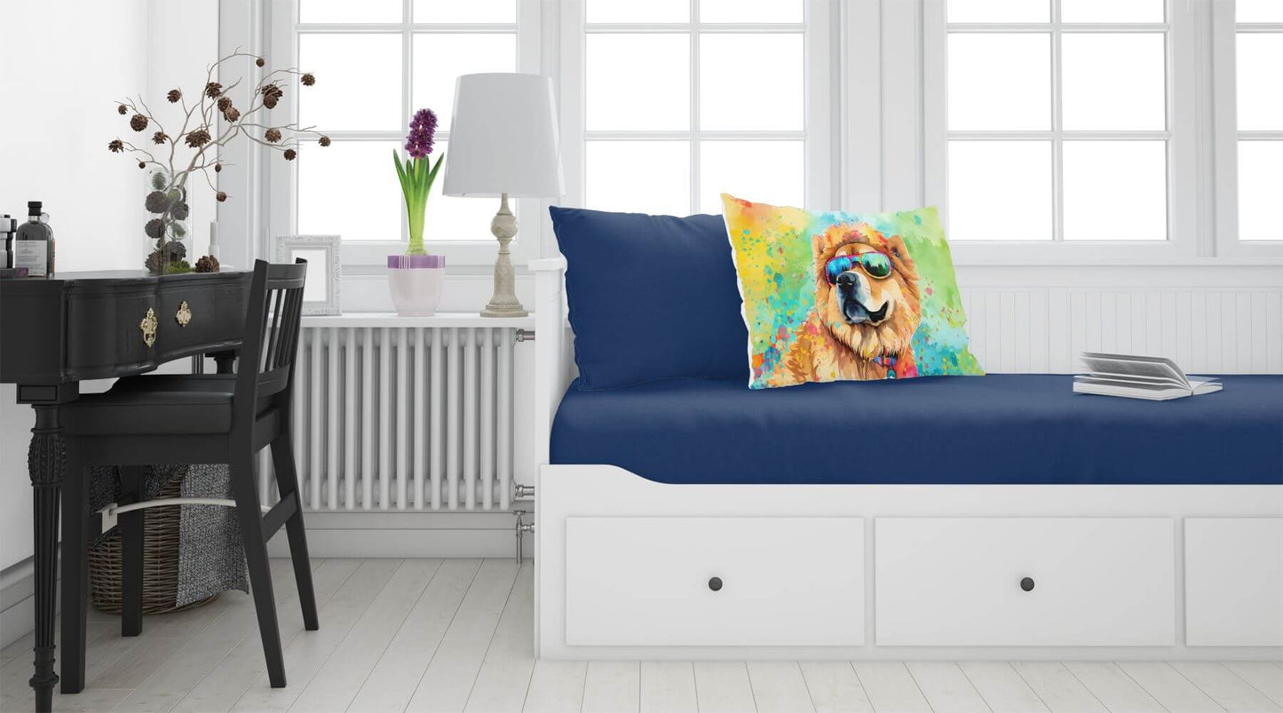 Chow Chow Hippie Dawg Standard Pillowcase Lightweight Super Soft Easy Care Decorative Artwork Pillowcase, Standard