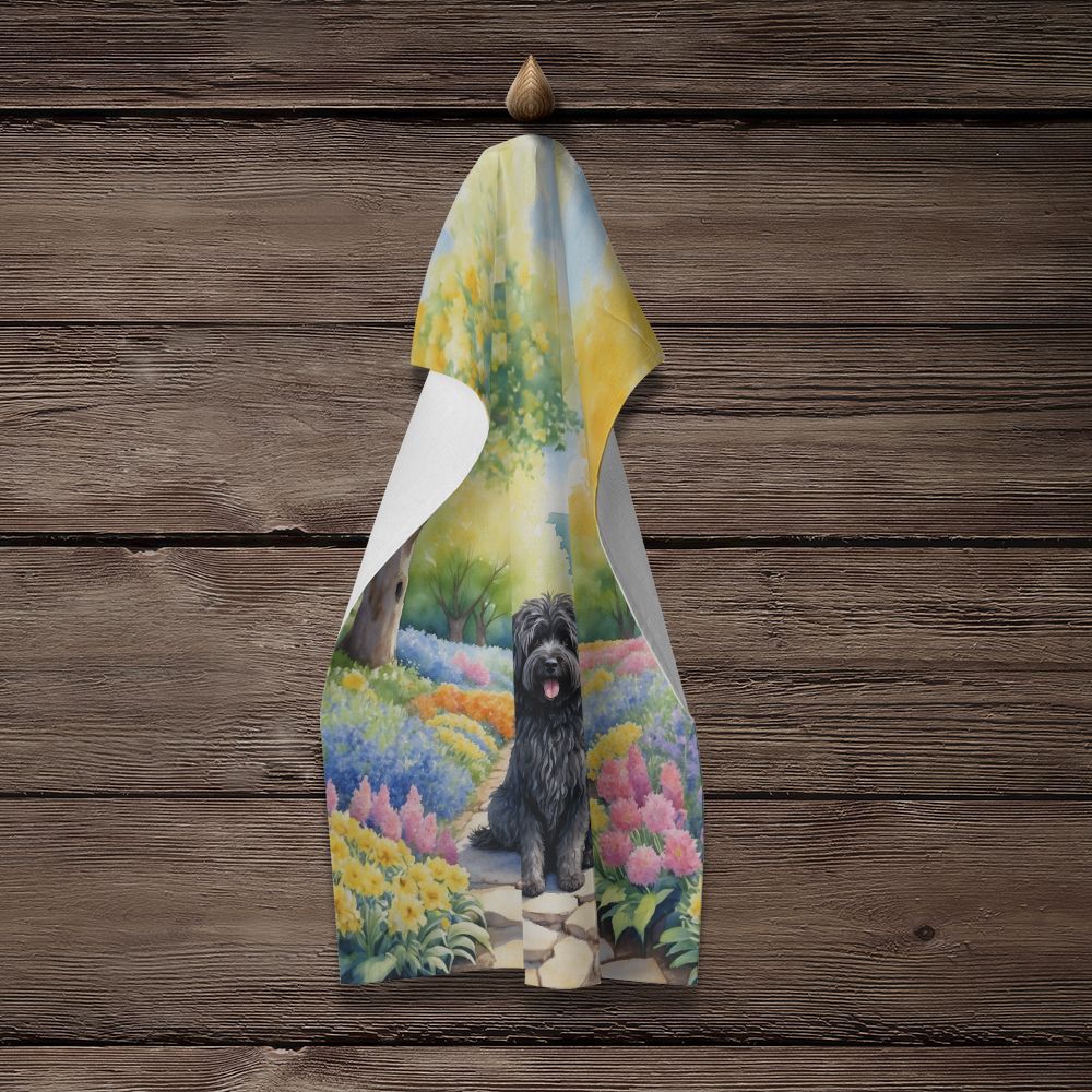 Puli Spring Path Kitchen Towel Dish Cloths Guest Hand Towel Decorative Bathroom Towel for Face,Tea, Dishcloth, Kitchen and Bath