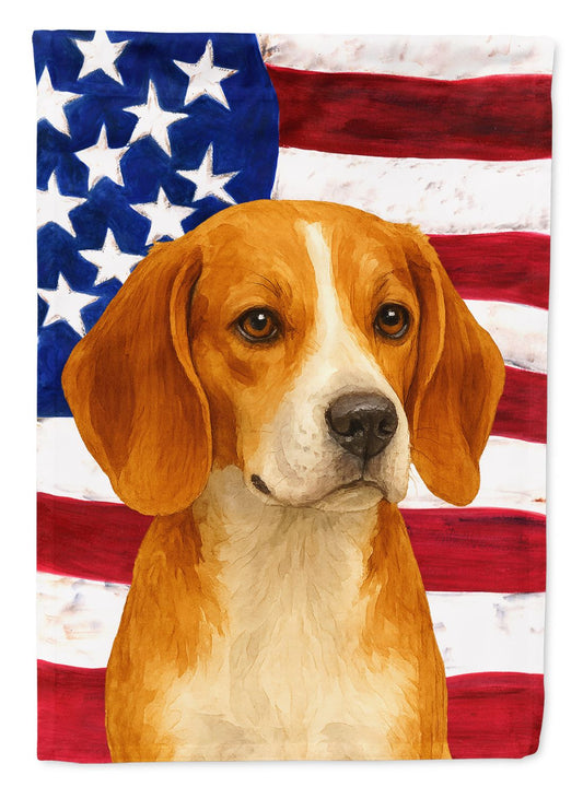 Red and White Beagle American Flag Garden Flag Mailbox Flag Decorative Yard Flag Banner Outside Patio Artwork Yard Flower Beds, Garden Size, Multicolor
