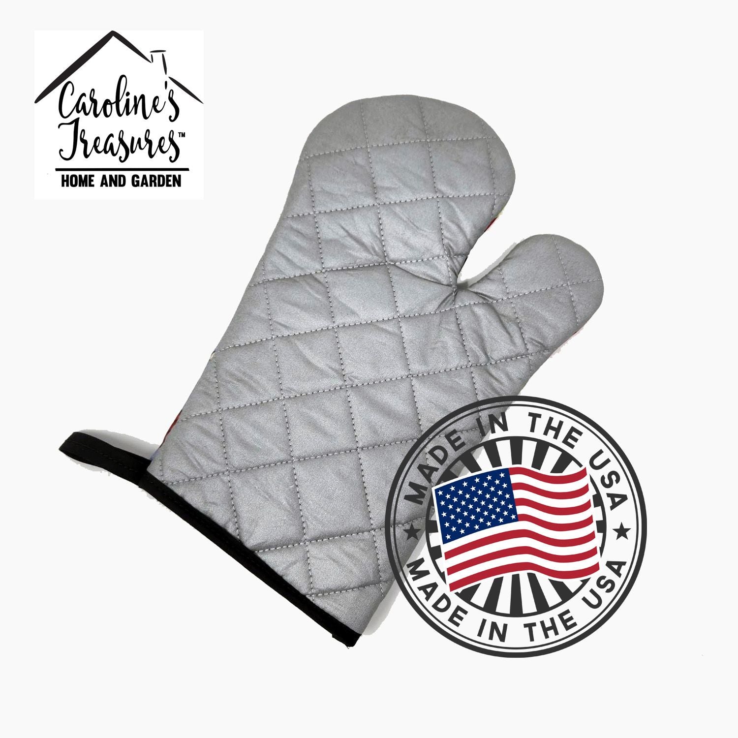 French Bulldog Hippie Dawg Oven Mitt Heat Resistant Thick Oven Mitt for Hot Pans and Oven, Kitchen Mitt Protect Hands, Cooking Baking Glove