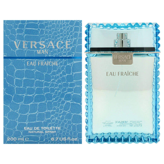 Versace Man Eau Fraiche by Versace for Men - 6.7 oz EDT Spray - Clothes For Her Online Store