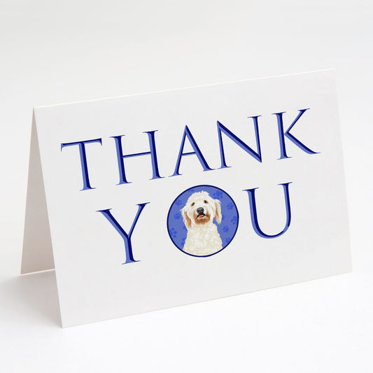 Doodle Cream #6 Thank You Greeting Cards Pack of 8 Blank Cards with Envelopes Whimsical A7 Size 5x7 Blank Note Cards