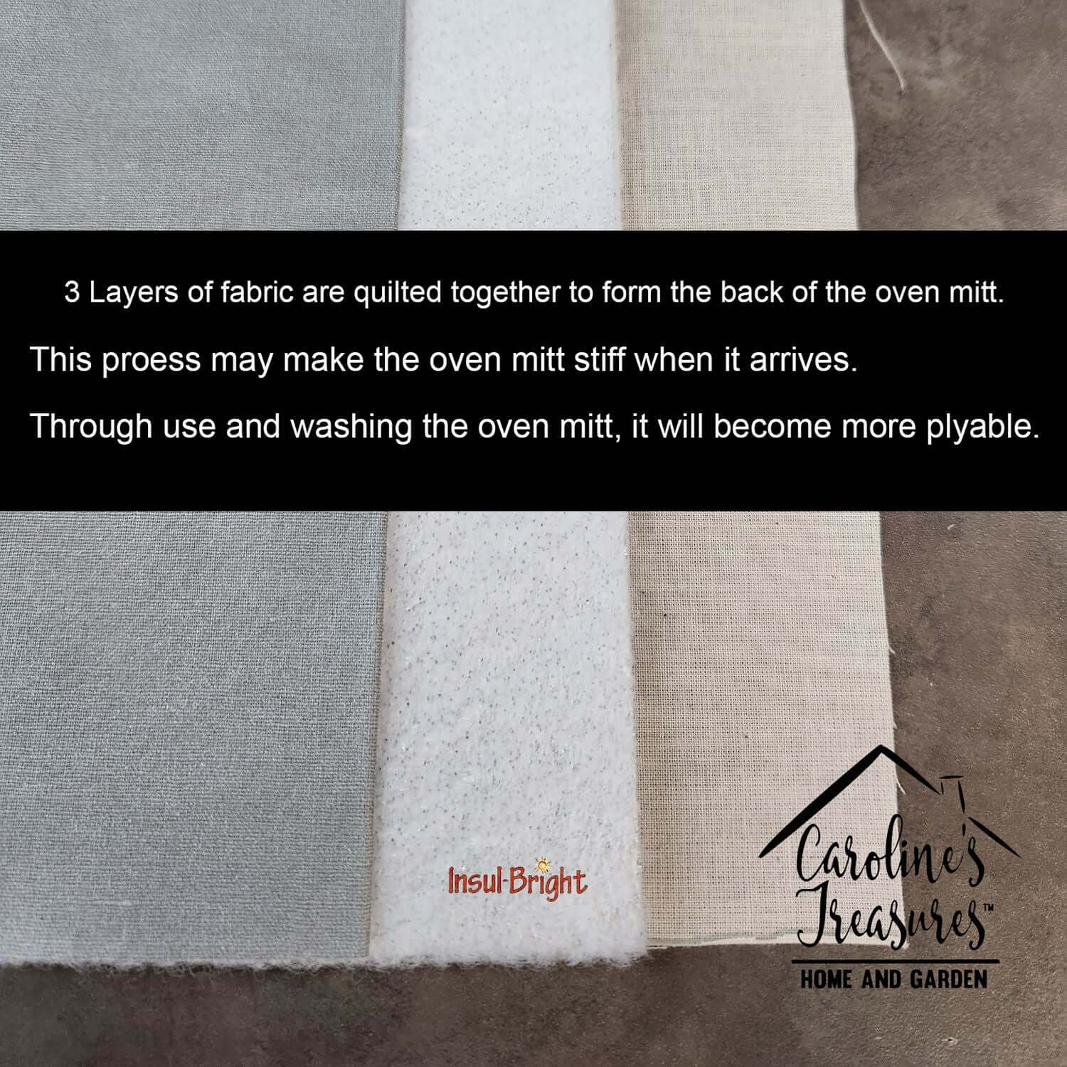 Lots of Brindle English Bulldog Oven Mitt Heat Resistant Thick Oven Mitt for Hot Pans and Oven, Kitchen Mitt Protect Hands, Cooking Baking Glove