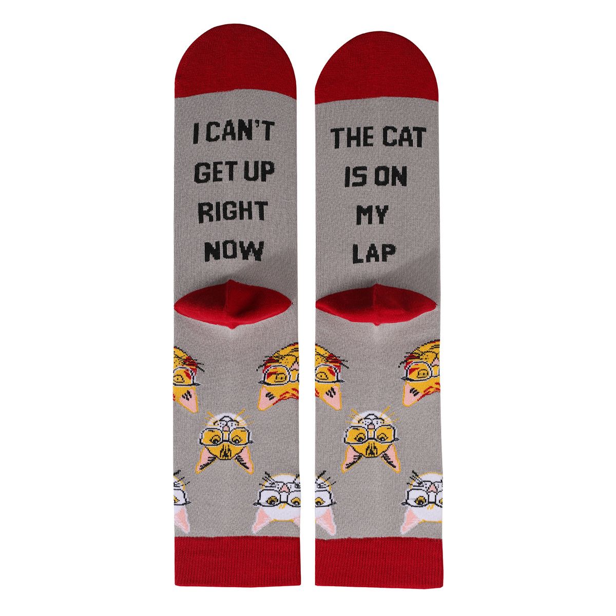 Funny Unisex Cat Print Socks - Perfect Christmas Gift for Men and Women
