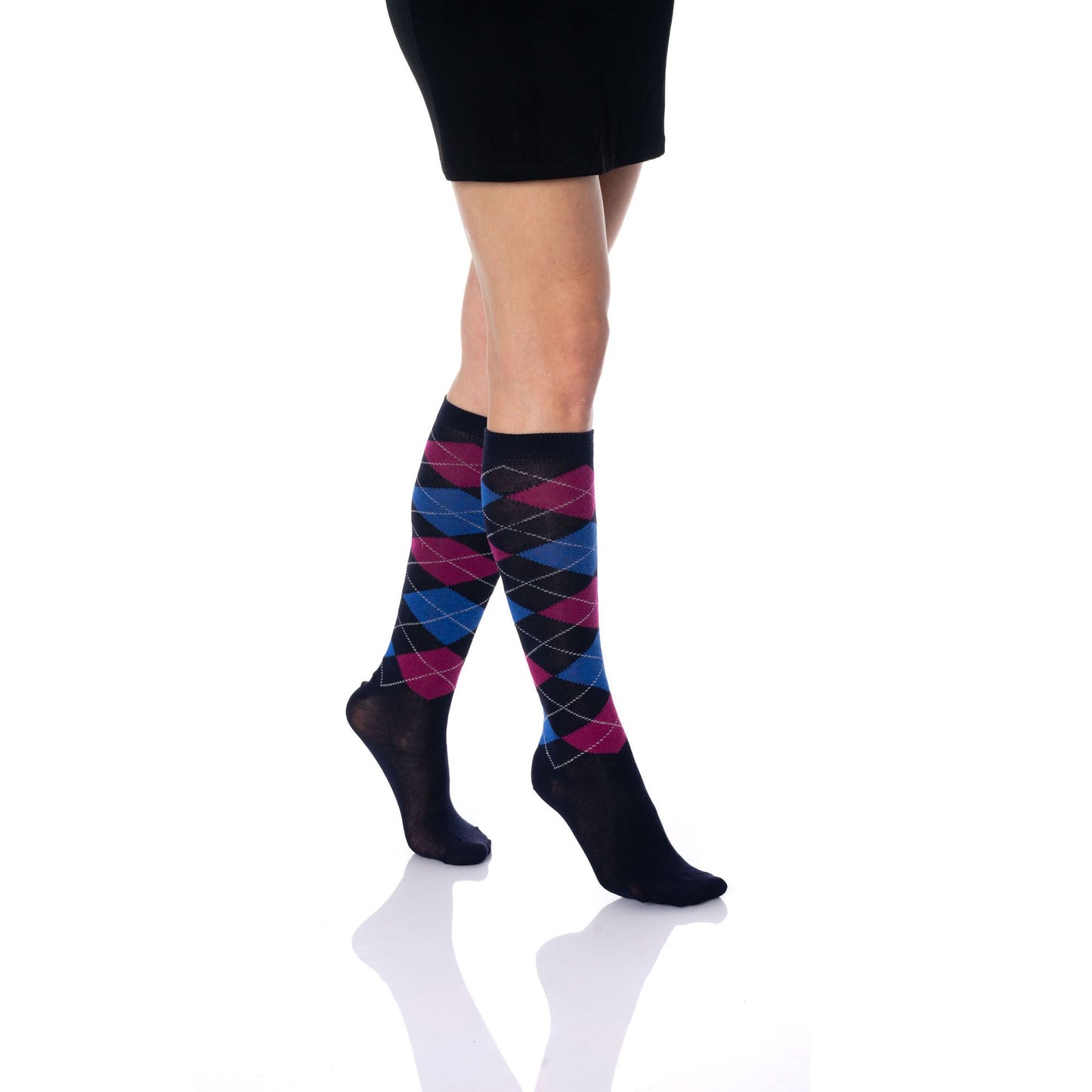 Knee High Socks for Women 6 Pairs Colorful Over the Calf Knee Socks
