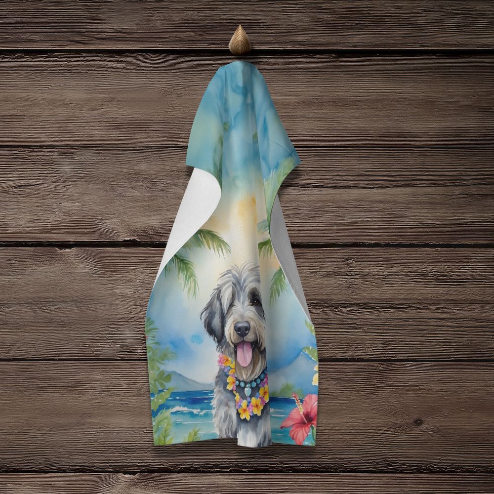 Bergamasco Sheepdog Luau Kitchen Towel Dish Cloths Guest Hand Towel Decorative Bathroom Towel for Face,Tea, Dishcloth, Kitchen and Bath