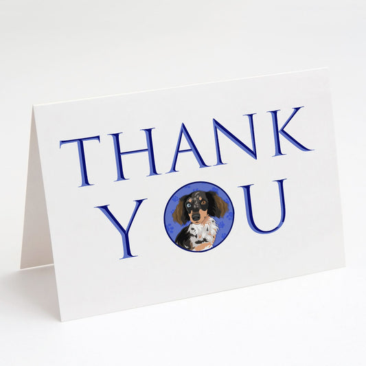 Chihuahua Dapple #1 Thank You Greeting Cards Pack of 8 Blank Cards with Envelopes Whimsical A7 Size 5x7 Blank Note Cards