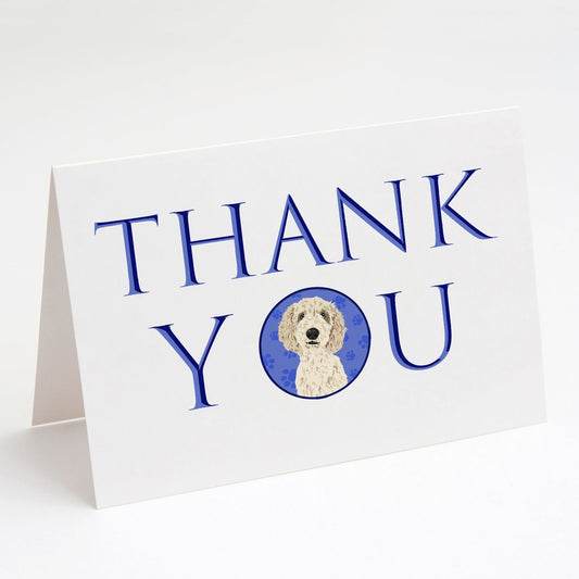 Doodle Cream #7 Thank You Greeting Cards Pack of 8 Blank Cards with Envelopes Whimsical A7 Size 5x7 Blank Note Cards