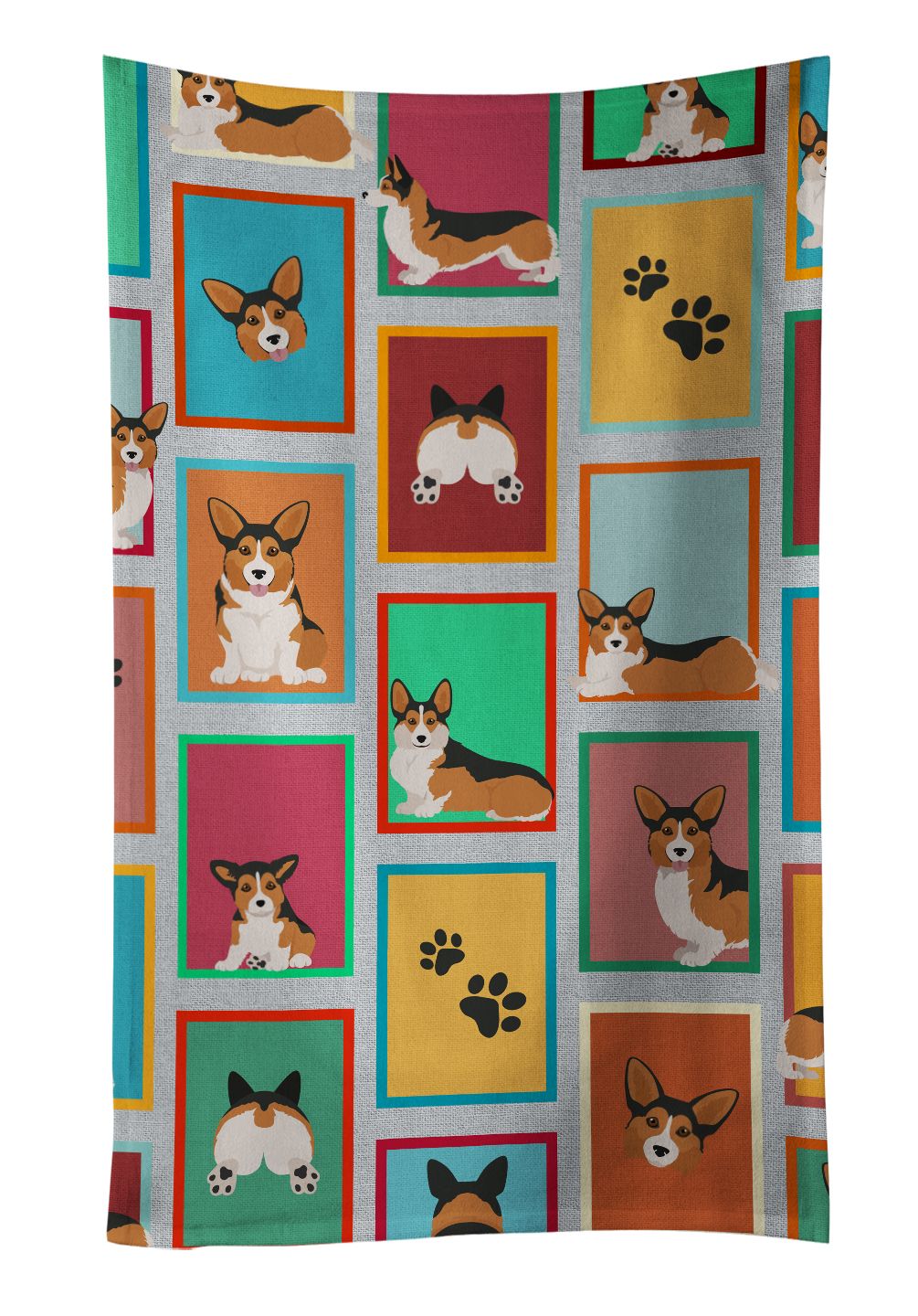 Lots of Sable Pembroke Corgi Kitchen Towel Dish Cloths Guest Hand Towel Decorative Bathroom Towel for Face,Tea, Dishcloth, Kitchen and Bath