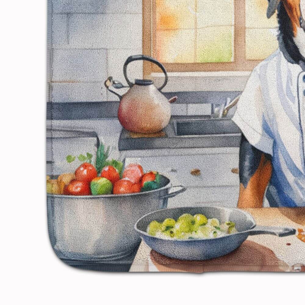 Greater Swiss Mountain Dog The Chef Memory Foam Kitchen Mat Machine Washable Anti-Fatigue Mat Cushion Comfort Bath Mat or Kitchen Rug
