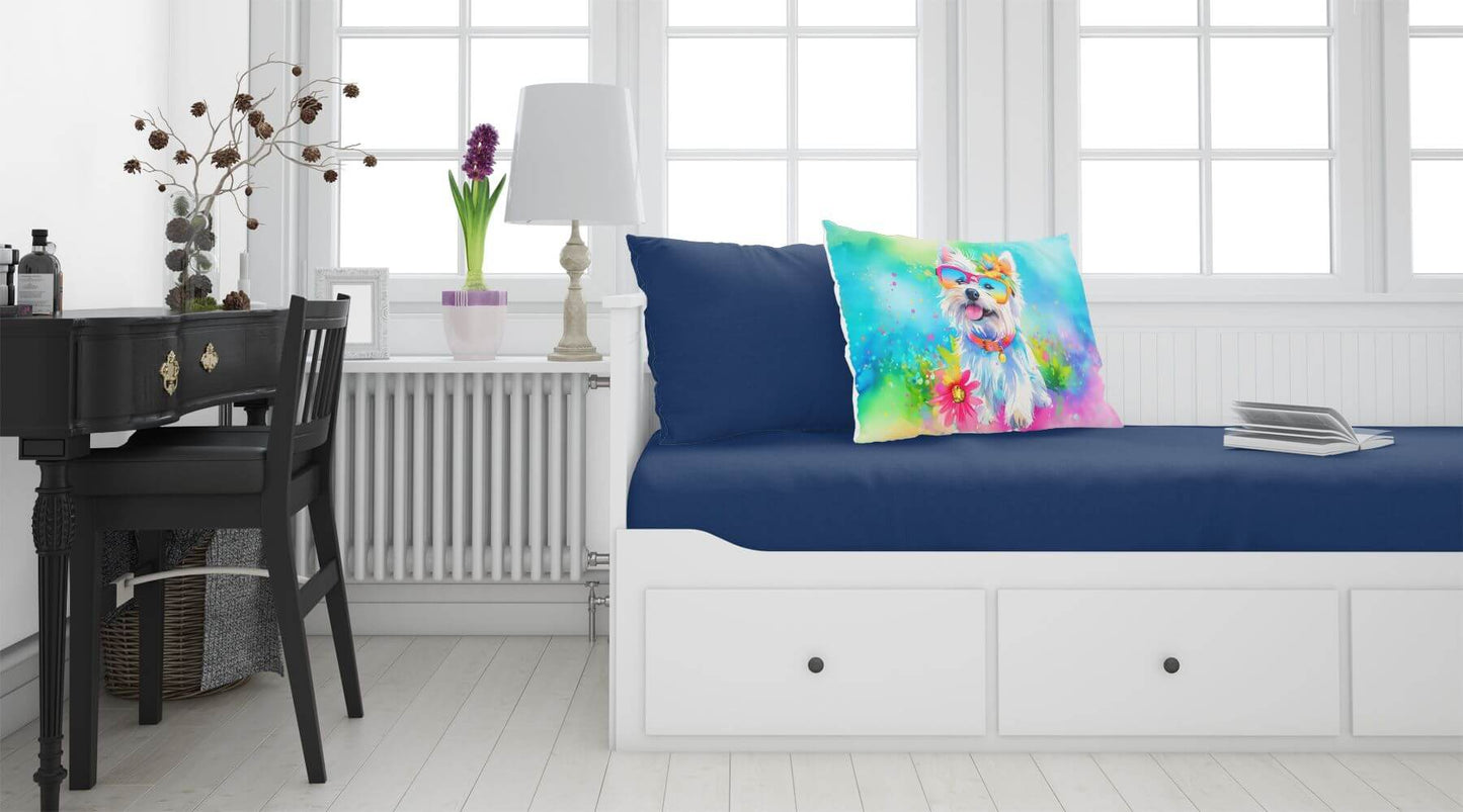 Westie Hippie Dawg Standard Pillowcase Lightweight Super Soft Easy Care Decorative Artwork Pillowcase, Standard