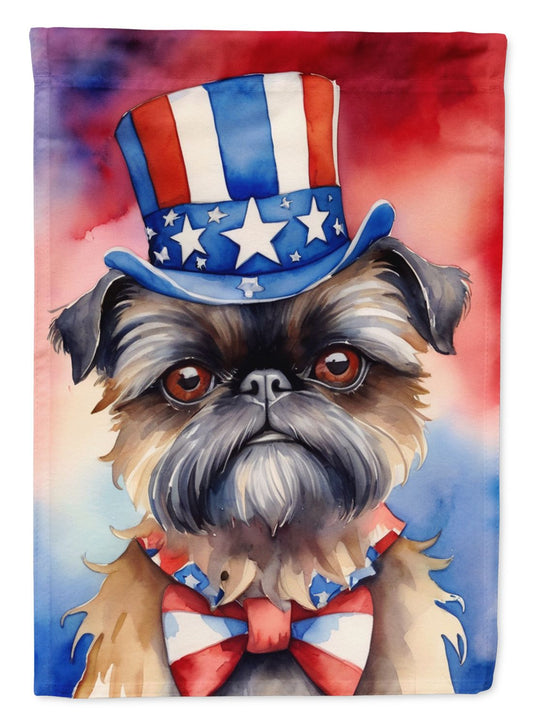 Brussels Griffon Patriotic American Garden Flag Mailbox Flag Decorative Yard Flag Banner Outside Patio Artwork Yard Flower Beds, Garden Size, Multicolor