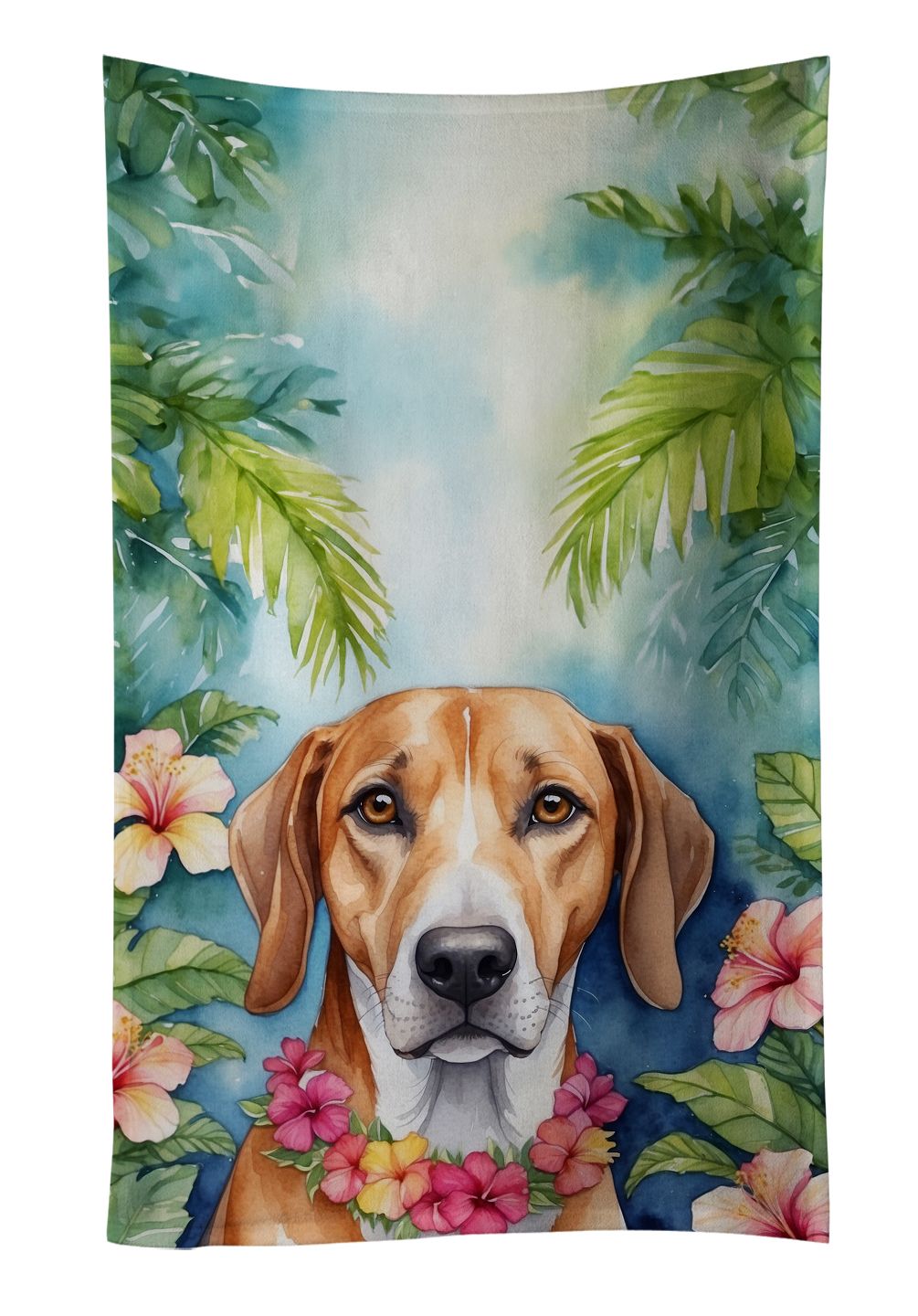 American Foxhound Luau Kitchen Towel Dish Cloths Guest Hand Towel Decorative Bathroom Towel for Face,Tea, Dishcloth, Kitchen and Bath